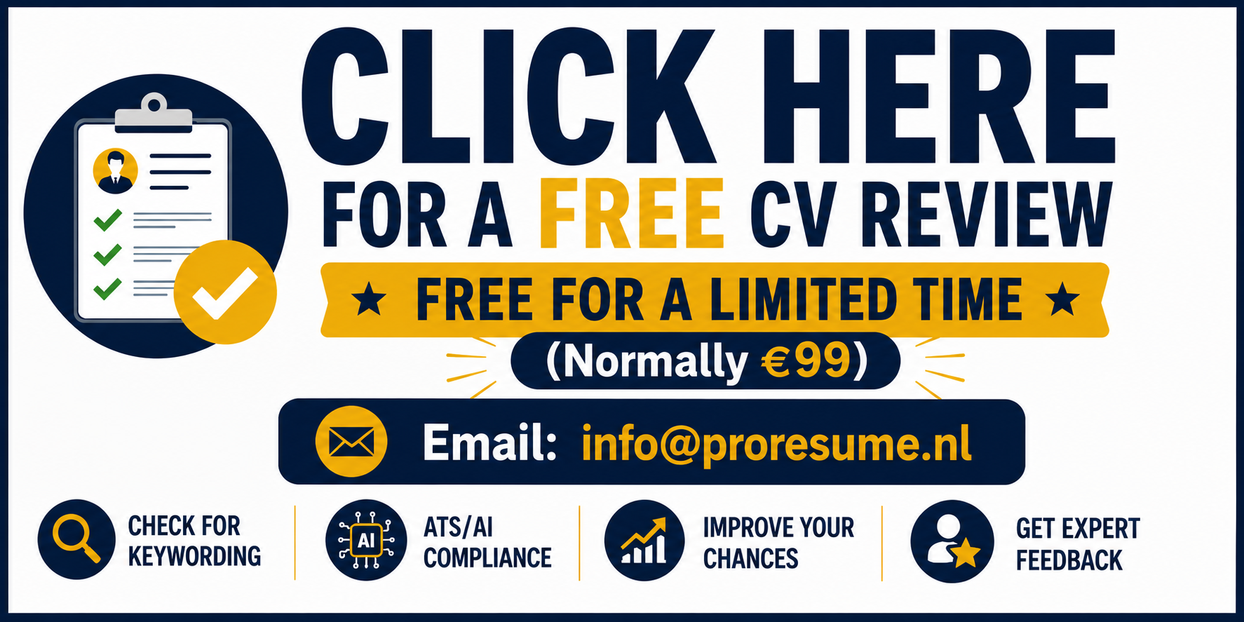 Free CV Review - ProResume Netherlands