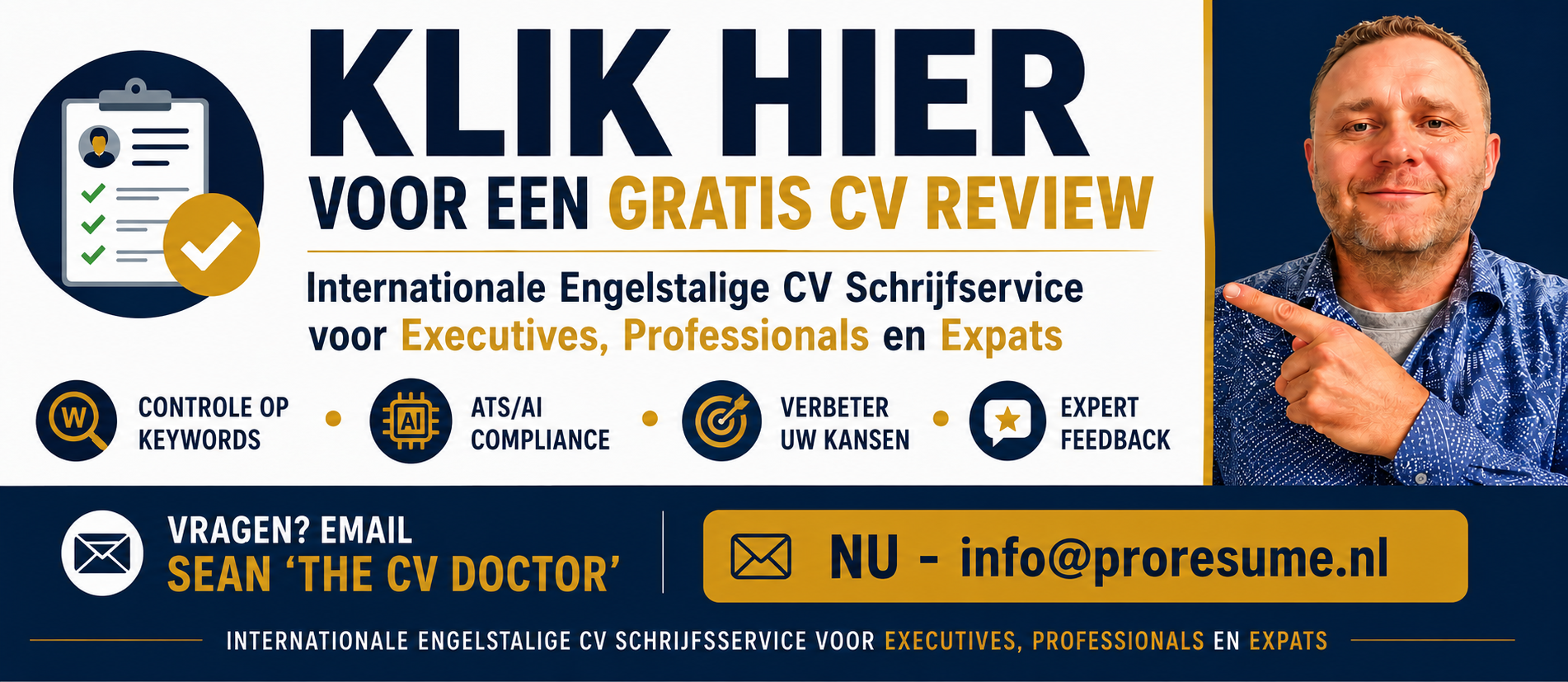 Klik hier voor een gratis CV review bij ProResume Nederland